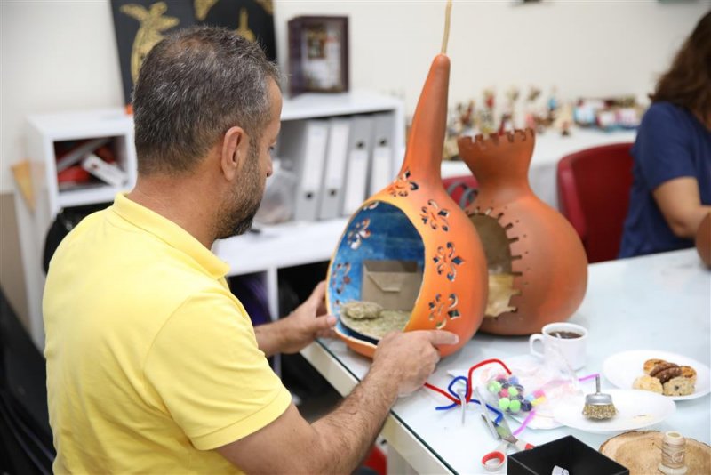 Alanya temalı su kabağı teraryum projesi hayata geçti