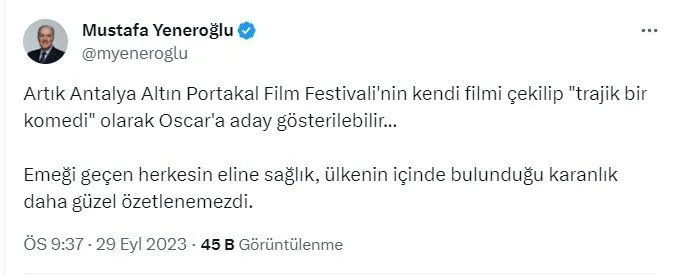 Altın Portakal Film Festivali iptal edildi: Tepkiler gecikmedi