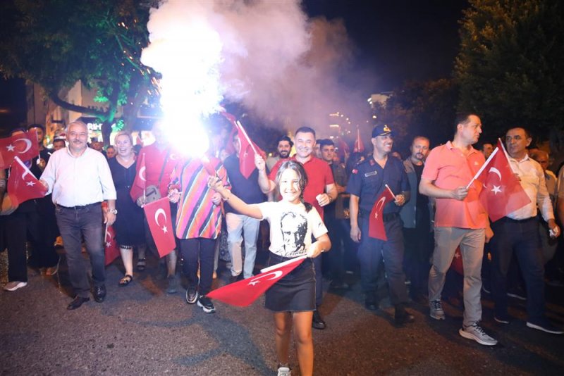 Büyük zaferin 101. yılı alanya’da coşkuyla kutlandı
