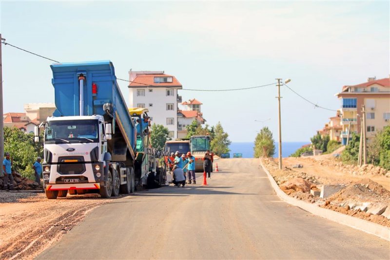 Kestel 30 metreli yolda asfalt çalışması başlatıldı