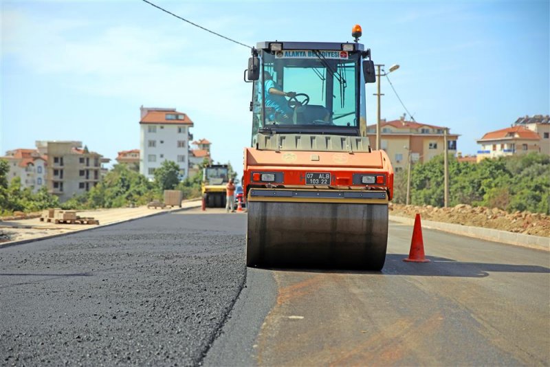 Kestel 30 metreli yolda asfalt çalışması başlatıldı