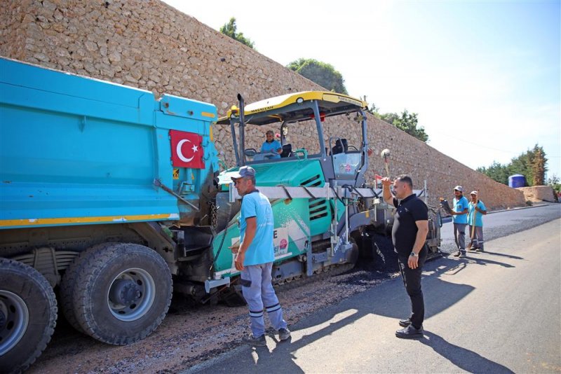 Kestel 30 metreli yolda asfalt çalışması başlatıldı