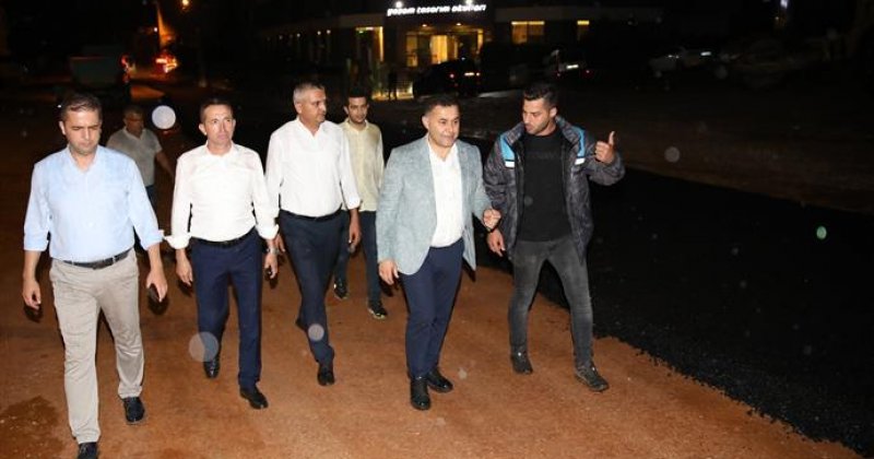 Oba tosunlar caddesi asfaltlandı