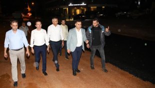 Oba tosunlar caddesi asfaltlandı