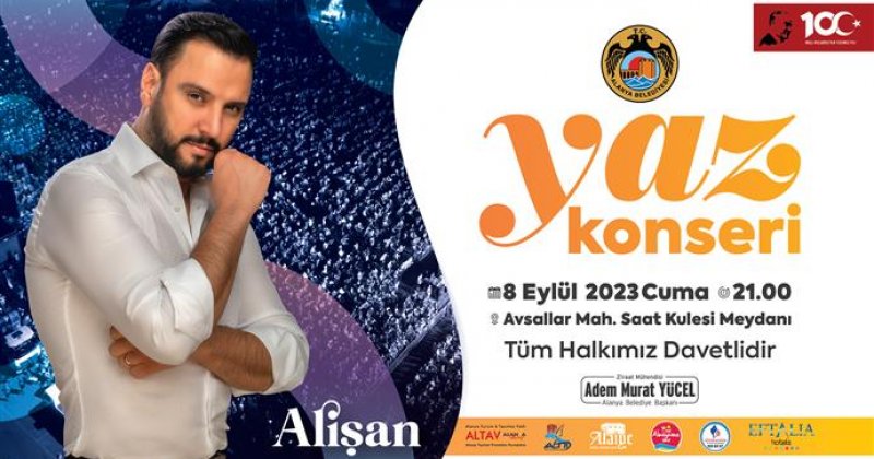 Yaz konserleri için geri sayım başladı avsallar’da alişan rüzgarı esecek