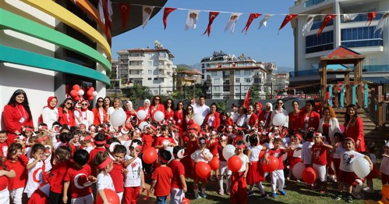 Alanya belediye kreşinde cumhuriyet’in 100. yıl coşkusu