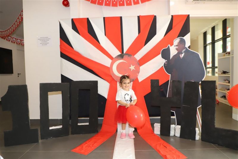 Alanya belediye kreşinde cumhuriyet’in 100. yıl coşkusu