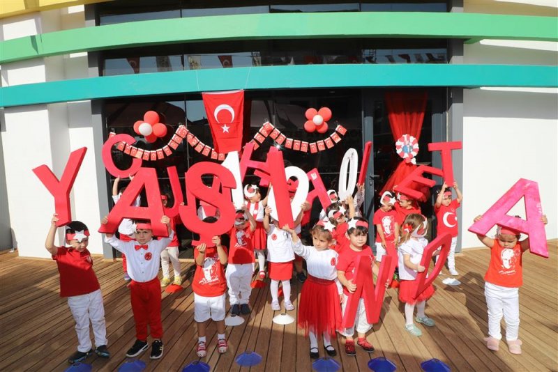Alanya belediye kreşinde cumhuriyet’in 100. yıl coşkusu