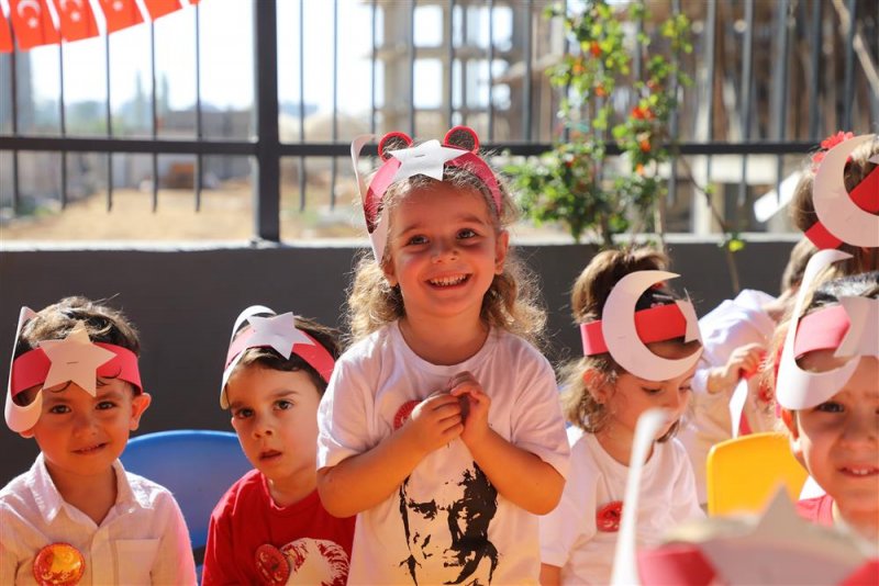 Alanya belediye kreşinde cumhuriyet’in 100. yıl coşkusu