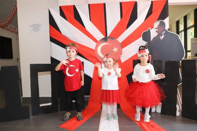 Alanya belediye kreşinde cumhuriyet’in 100. yıl coşkusu