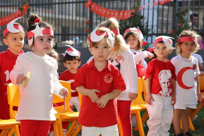 Alanya belediye kreşinde cumhuriyet’in 100. yıl coşkusu