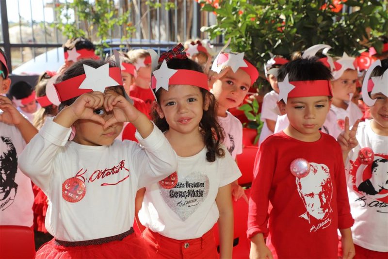 Alanya belediye kreşinde cumhuriyet’in 100. yıl coşkusu