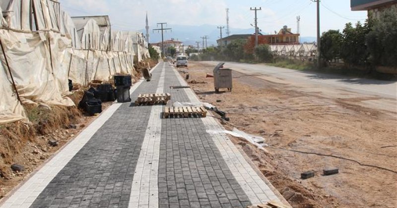Payallar atatürk caddesi yeni kaldırımı ile modern bir görünüme kavuşturuluyor