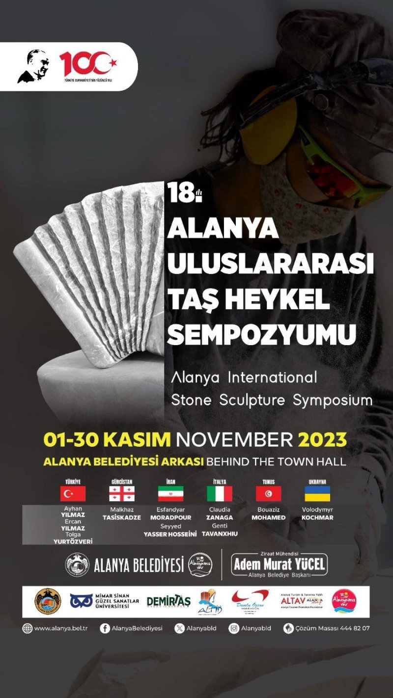 18. uluslararası alanya taş heykel sempozyumu başlıyor