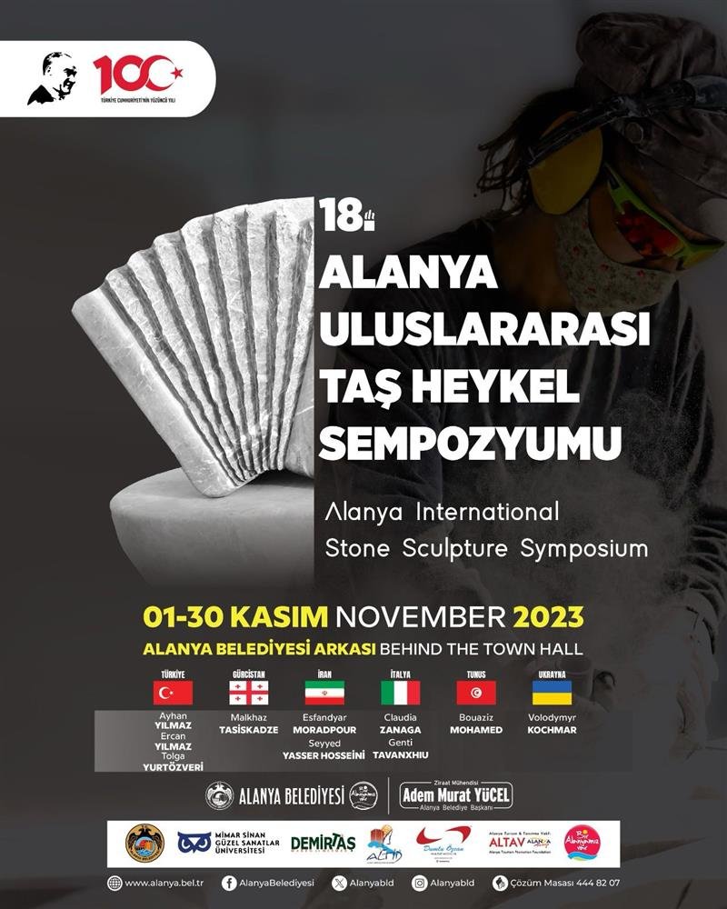 18. uluslararası alanya taş heykel sempozyumu başlıyor