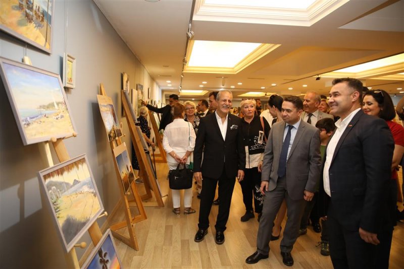 8. alanya uluslararası sanat sergisi açıldı