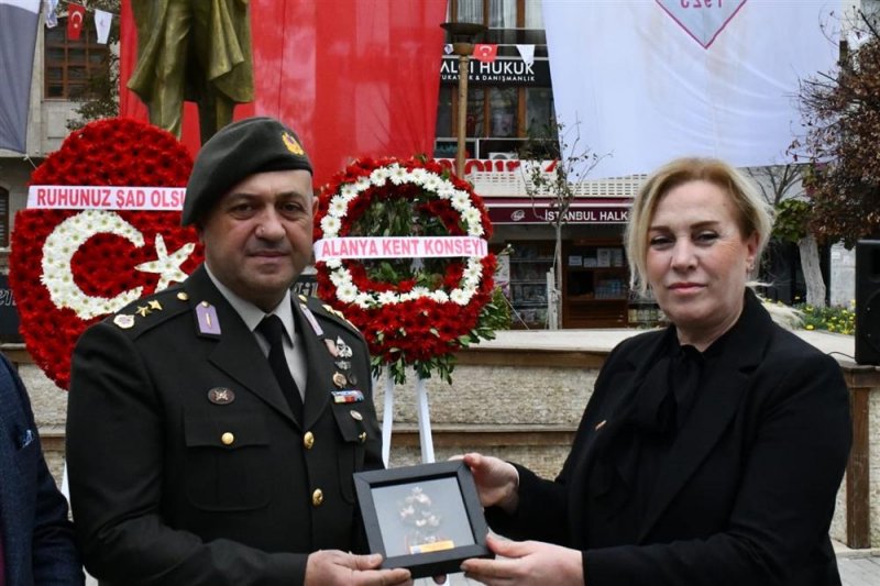 Alanya kent konseyi &ccedil;atalca&rsquo;da alaiye taburu şehitleri unutulmadı