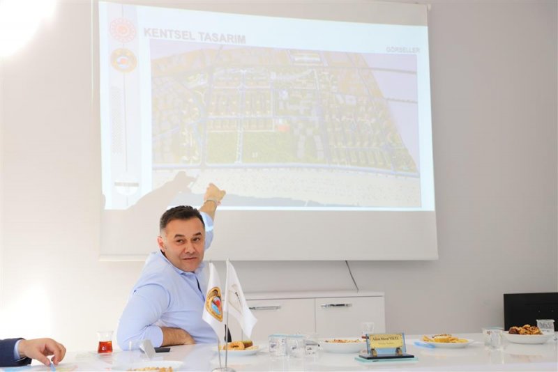 Başkan yücel’den kentsel dönüşüm toplantısı altso ve mütbir başkanlarına projeyi anlattı