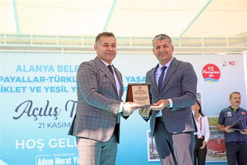 batı bölgesine dev hizmet 100. yıl konaklı-payallar-türkler sosyal yaşam alanları bisiklet ve yeşil yürüyüş yolu açılışı gerçekleştirildi