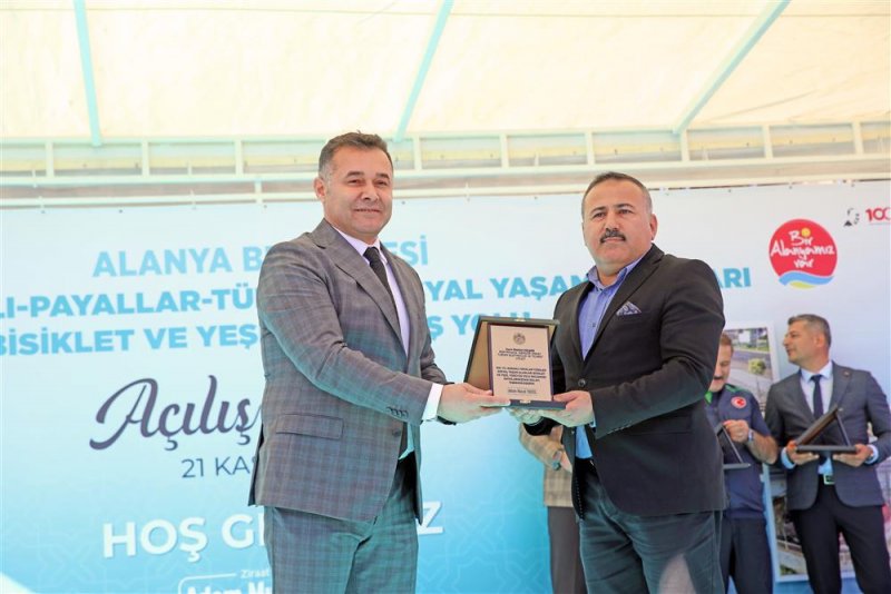 batı bölgesine dev hizmet 100. yıl konaklı-payallar-türkler sosyal yaşam alanları bisiklet ve yeşil yürüyüş yolu açılışı gerçekleştirildi