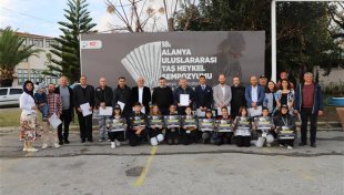 18. alanya uluslararası taş heykel sempozyumu tamamlandı - başkan yücel: alanya’mızın sanatla anılan bir şehir olmasını istiyoruz