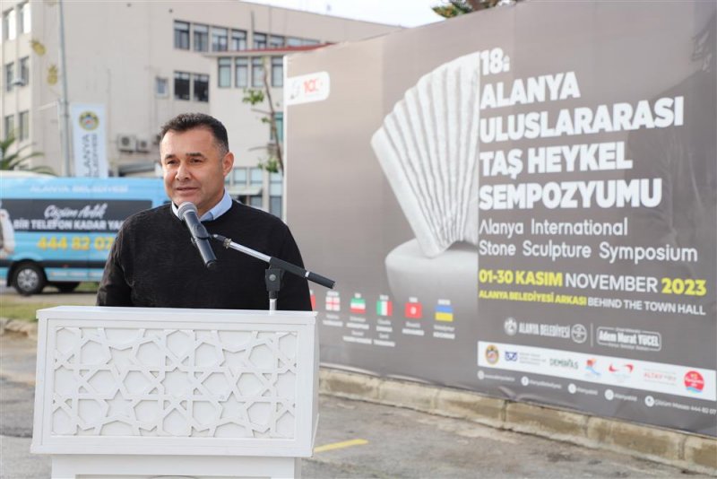 18. alanya uluslararası taş heykel sempozyumu tamamlandı - başkan yücel: alanya’mızın sanatla anılan bir şehir olmasını istiyoruz