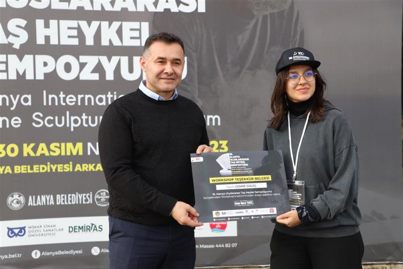 18. alanya uluslararası taş heykel sempozyumu tamamlandı - başkan yücel: alanya’mızın sanatla anılan bir şehir olmasını istiyoruz