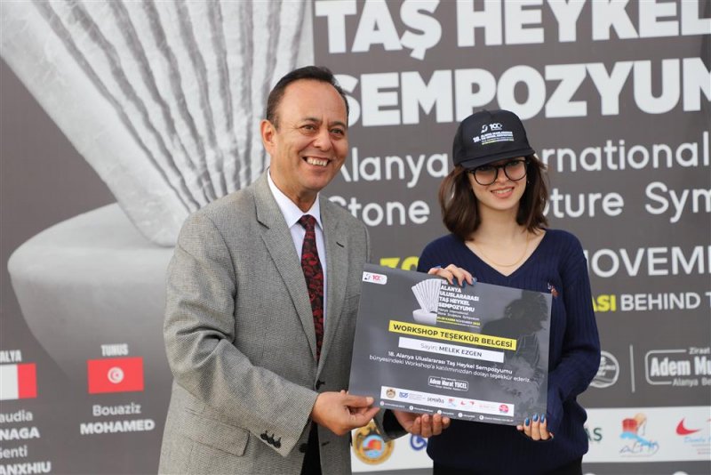 18. alanya uluslararası taş heykel sempozyumu tamamlandı - başkan yücel: alanya’mızın sanatla anılan bir şehir olmasını istiyoruz