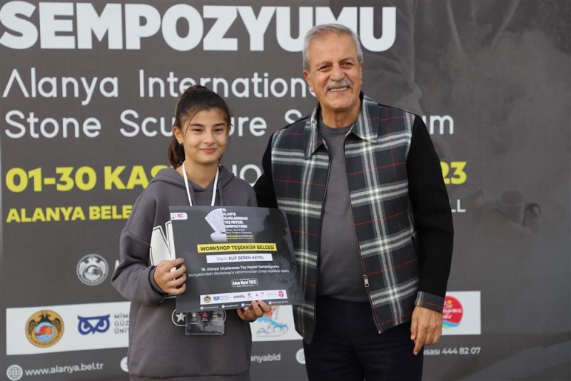 18. alanya uluslararası taş heykel sempozyumu tamamlandı - başkan yücel: alanya’mızın sanatla anılan bir şehir olmasını istiyoruz