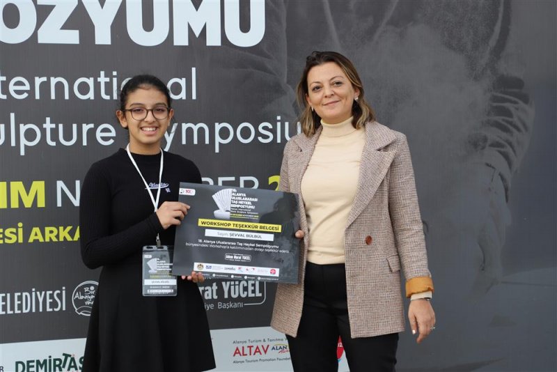 18. alanya uluslararası taş heykel sempozyumu tamamlandı - başkan yücel: alanya’mızın sanatla anılan bir şehir olmasını istiyoruz