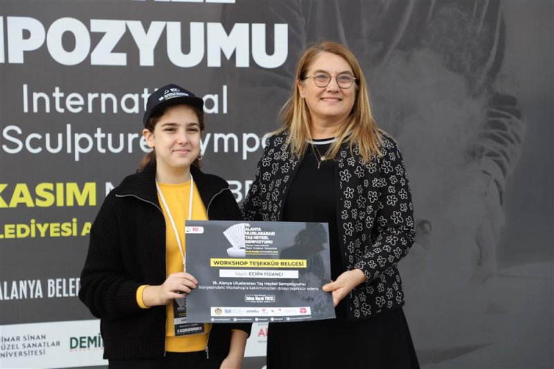 18. alanya uluslararası taş heykel sempozyumu tamamlandı - başkan yücel: alanya’mızın sanatla anılan bir şehir olmasını istiyoruz