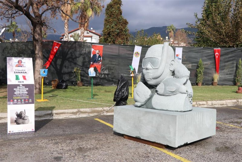 18. alanya uluslararası taş heykel sempozyumu tamamlandı - başkan yücel: alanya’mızın sanatla anılan bir şehir olmasını istiyoruz