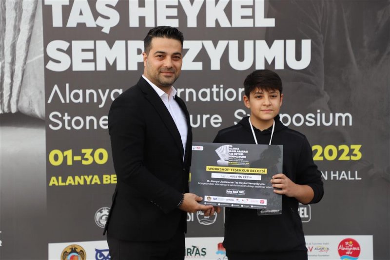 18. alanya uluslararası taş heykel sempozyumu tamamlandı - başkan yücel: alanya’mızın sanatla anılan bir şehir olmasını istiyoruz