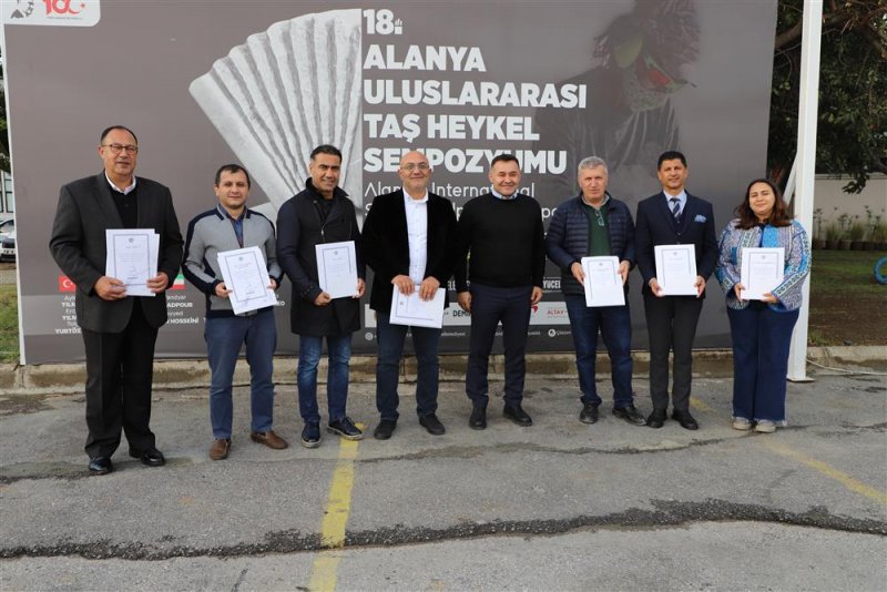 18. alanya uluslararası taş heykel sempozyumu tamamlandı - başkan yücel: alanya’mızın sanatla anılan bir şehir olmasını istiyoruz