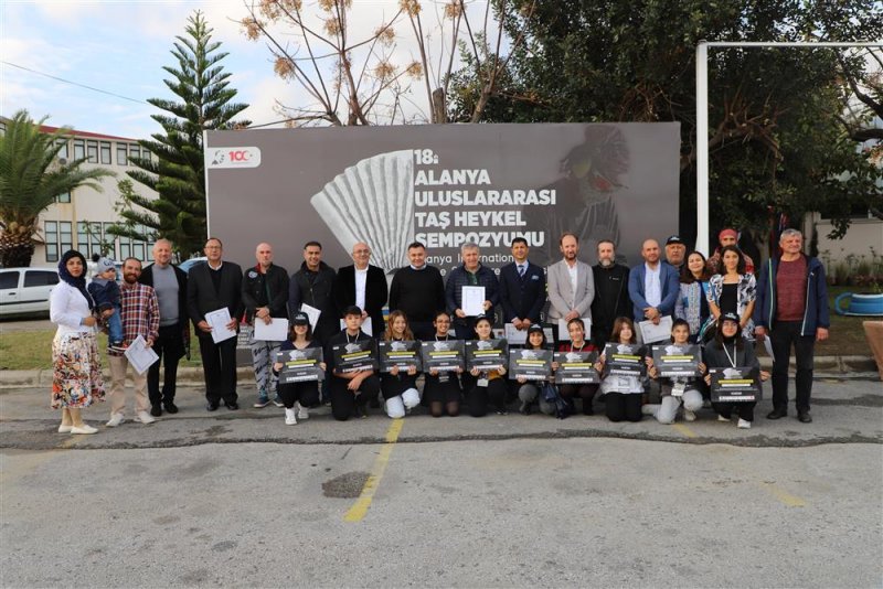 18. alanya uluslararası taş heykel sempozyumu tamamlandı - başkan yücel: alanya’mızın sanatla anılan bir şehir olmasını istiyoruz