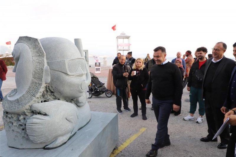 18. alanya uluslararası taş heykel sempozyumu tamamlandı - başkan yücel: alanya’mızın sanatla anılan bir şehir olmasını istiyoruz