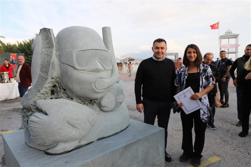 18. alanya uluslararası taş heykel sempozyumu tamamlandı - başkan yücel: alanya’mızın sanatla anılan bir şehir olmasını istiyoruz