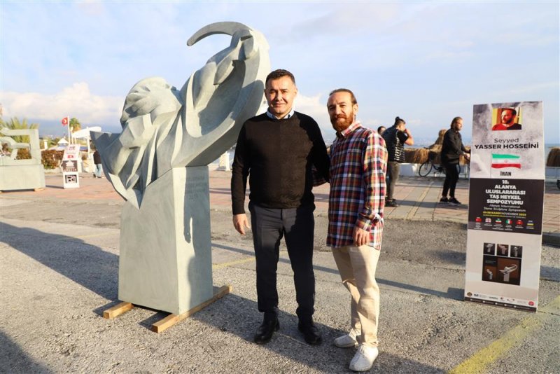 18. alanya uluslararası taş heykel sempozyumu tamamlandı - başkan yücel: alanya’mızın sanatla anılan bir şehir olmasını istiyoruz