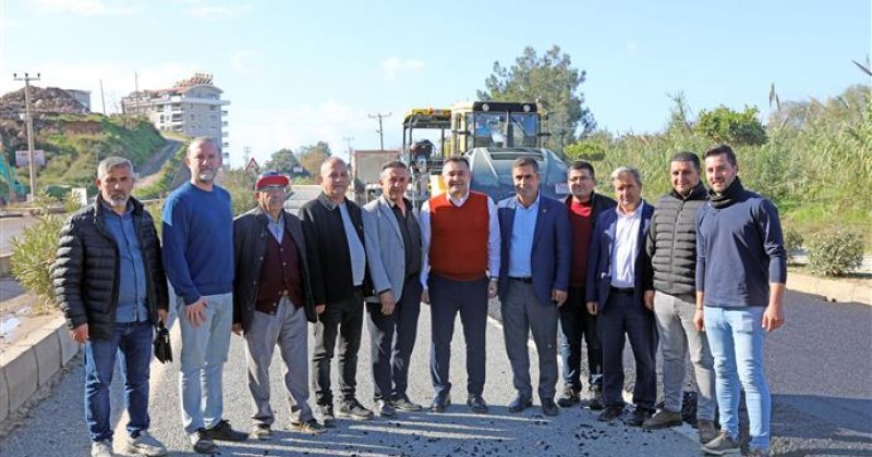 Başkan yücel, 15 mahallenin kullandığı demirtaş yolu’ndaki asfalt çalışmasını denetledi
