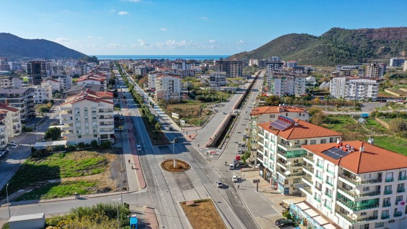 DENİZ YOLUNDAKİ DÖNEL KAVŞAK TAMAMLANDI