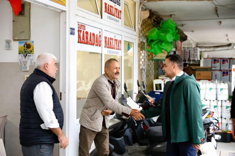 Başkan yücel toptancı hali, balık hali ve pazar esnaflarını ziyaret etti