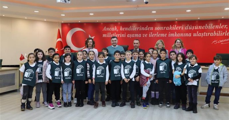 Çevreci öğrencilerden başkan yücel’e ziyaret