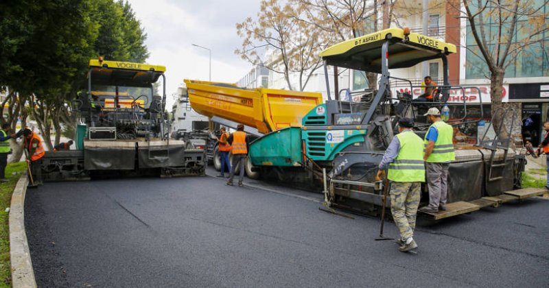 Havaalanı Caddesi’ne Sıcak Asfalt