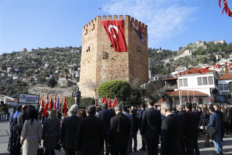 Atatürk’ün alanya’ya gelişinin 89. yıl dönümü törenle kutlandı