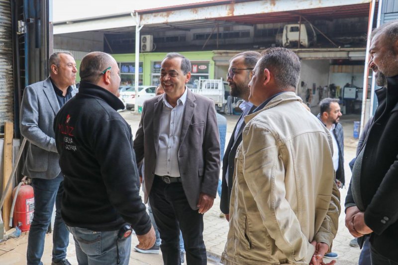 BAŞKAN YILMAZ, ESNAF ZİYARETLERİNE DEVAM EDİYOR