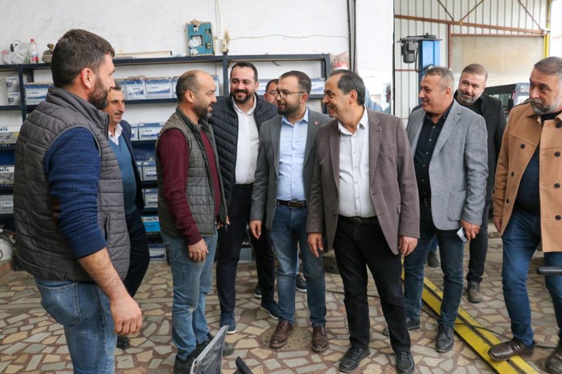 BAŞKAN YILMAZ, ESNAF ZİYARETLERİNE DEVAM EDİYOR