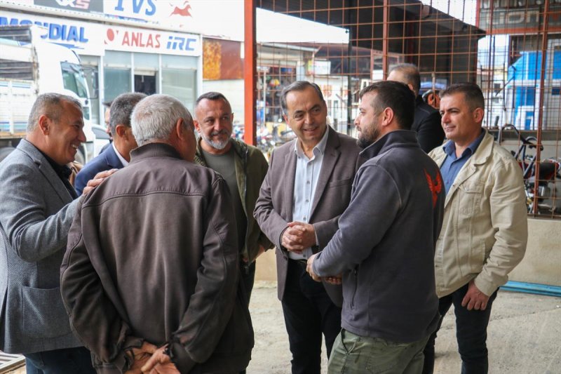 BAŞKAN YILMAZ, ESNAF ZİYARETLERİNE DEVAM EDİYOR