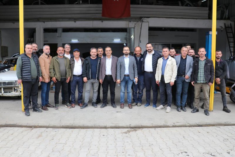 BAŞKAN YILMAZ, ESNAF ZİYARETLERİNE DEVAM EDİYOR