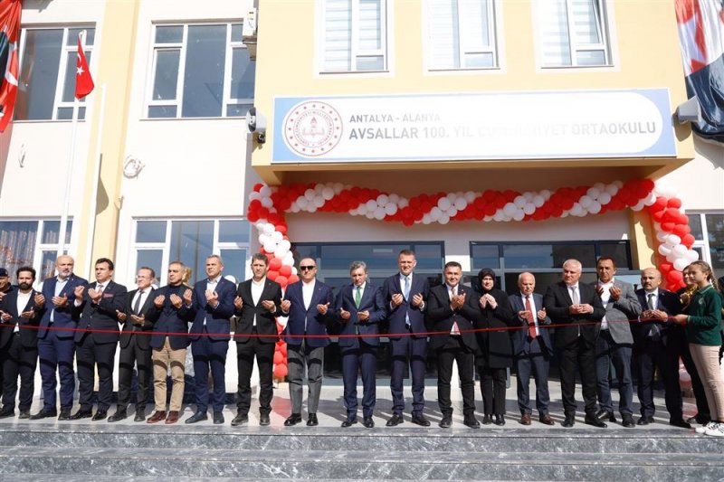 Başkan yücel alanya’da ikili eğitime son veriyor avsallar 100. yıl cumhuriyet ortaokulu ve anaokulu törenle açıldı