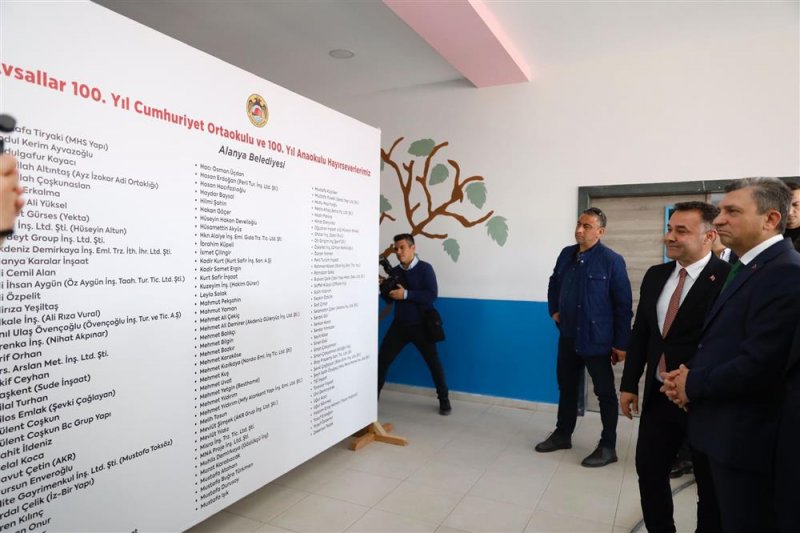 Başkan yücel alanya’da ikili eğitime son veriyor avsallar 100. yıl cumhuriyet ortaokulu ve anaokulu törenle açıldı